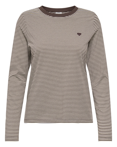 JDY - JDYPisa Print Langarmshirt - Coffee Bean
